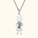 Medical Shape Charm Name Necklace for Nurse and Doctor