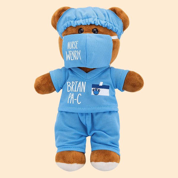 Gepersonaliseerd Dokter & Verpleegster Beer Pluche Speelgoed Medische Professionele Waardering Geschenk