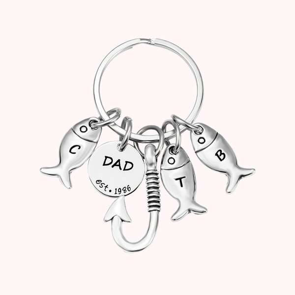 Custom Engraved Fishing Keychain For Men | Callie