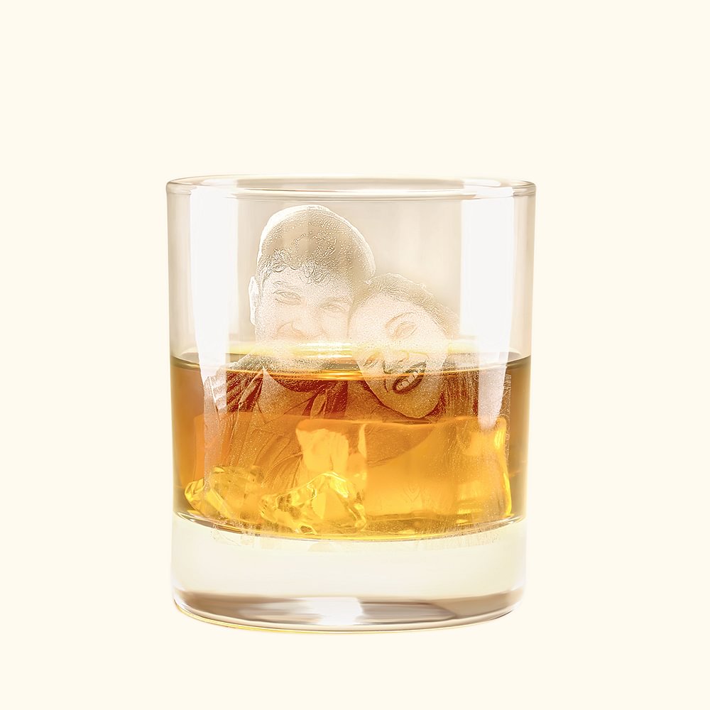 Verre à Whisky Photo Personnalisé