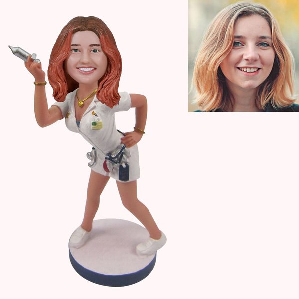 Benutzerdefinierte weibliche Krankenschwester Bobblehead