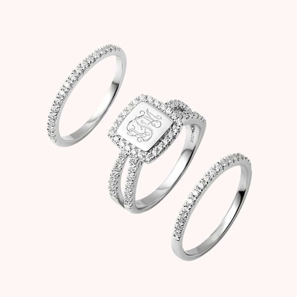 Stacking Monogram Ring