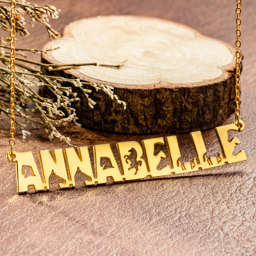 Personalized Horse Name Necklace for Horse Lover Gift CALLIE