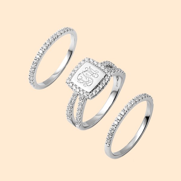 Stacking Monogram Ring for Women