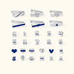 Thin Blue Line Decorative Charms for Apple Watch Band