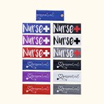 Personalized Medical Nurse Headband with Buttons For Mask