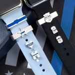 Thin Blue Line Decorative Charms for Apple Watch Band