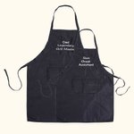 Tablier pour parents et enfants brodé sur mesure pour le barbecue