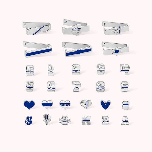 Thin Blue Line Dekorative Anhänger für Apple Watch Band