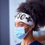 Personalized Medical Nurse Headband with Buttons For Mask
