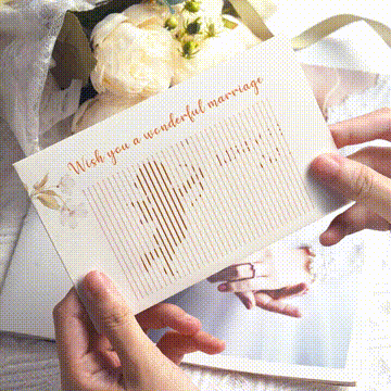 Personalized Cupid Dynamic Effect Greeting Card Gifts for Girlfriend Gifts for Newlyweds/Couples/Lovers