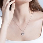 Collier Coeur Prénom Gravé Personnalisé sur Pendentif Os Cadeau pour Ceux Qui Aiment les Chiens