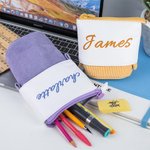 Customized Telescopic Colorful Pencil Bag with Name
