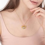 Henkilökohtainen Vauva Jalat jalanjälki kaulakoru kanssa Birthstone