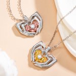 Henkilökohtainen Vauva Jalat jalanjälki kaulakoru kanssa Birthstone