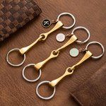Personalized Horse Bit Alloy Keychain Horse Lover Gift
