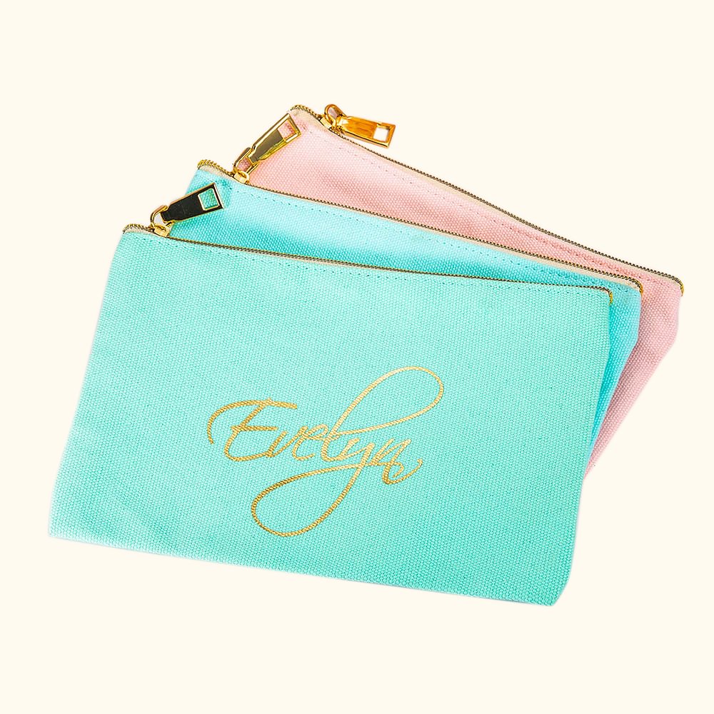 Cadeaux de Demoiselle d'Honneur - Trousse de Maquillage Prénom Mignon Personnalisée
