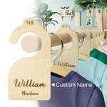Personalised Wood Baby Closet Dividers Handmade Baby Shower Gift 7 Pcs/set