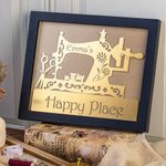 Panneau en Métal Personnalisé avec Gravure Laser Décoration Pour Salle de Couture