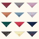 Personalized Embroidered Dog Bandana Pet Bandana Lattice Polka Dot
