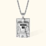 Customized Football Necklace with Number and Name