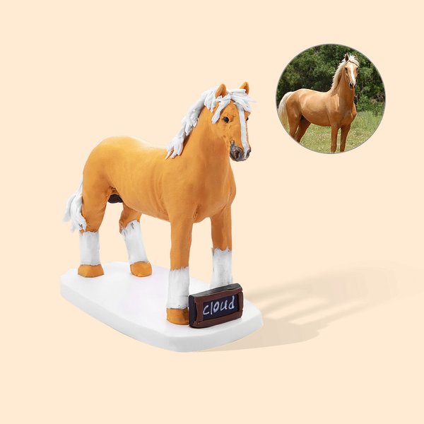 Personalized Handmade Pet Portrait Statue Photo Dog Cat Parrot Tortoise Hamster Horse Portrait Statue Pet Lover Gift Pet Memorial Gift