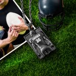 Customized Football Necklace with Number and Name