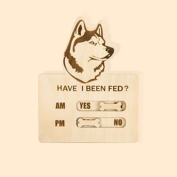 Personalized Dog Pet Magnet Feeding Tracker Feed Reminder Slider Gift for Pet Lovers