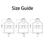 Canvas Workshop Aprons with Pockets & Leather Strap