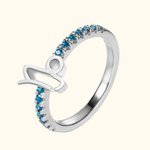 Personalized Birthstone Capricorn Zodiac Ring