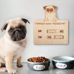 Personalized Dog Pet Magnet Feeding Tracker Feed Reminder Slider Gift for Pet Lovers