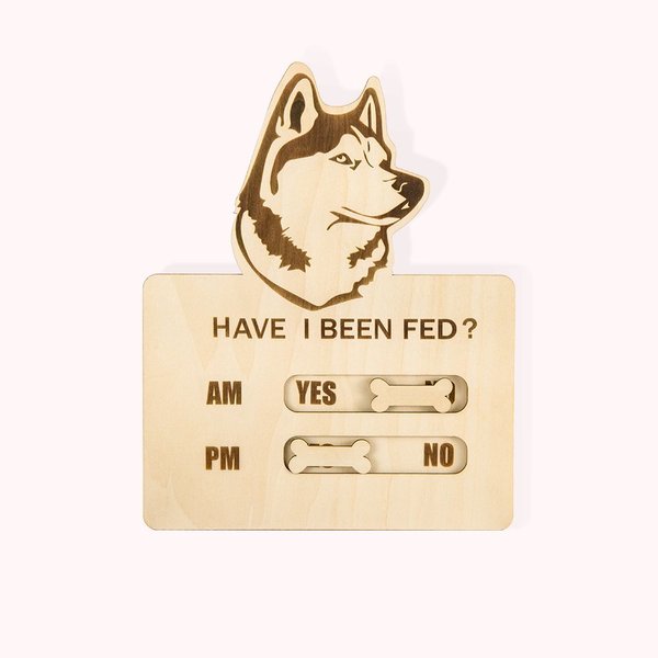 Personalisierte Hund Haustier Magnet Fütterung Tracker Feed Reminder Schieberegler Geschenk für Tierliebhaber