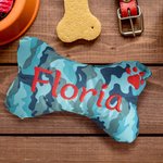 Personalized Embroidered Dog Toy with Name & Paw