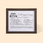Custom Handwritten Recipe/Letter transferred to Wood Sign for Memento