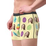 Personalized Funny Face Boxers Briefs with Easter Egg