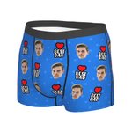 Boxers personalizados para hombre con la mejor cara de papá