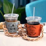 Custom Stylish Portable Cup Sleeves Protector Cover