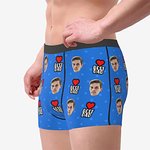 Boxers personalizados para hombre con la mejor cara de papá
