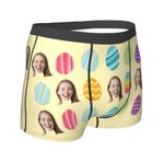 Personalized Funny Face Boxers Briefs with Easter Egg
