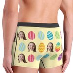 Personalized Funny Face Boxers Briefs with Easter Egg