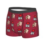 Gepersonaliseerde Beste Mama Grappig Gezicht Heren Boxershort