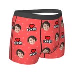 Personalised Lover Funny Face Men's Boxers