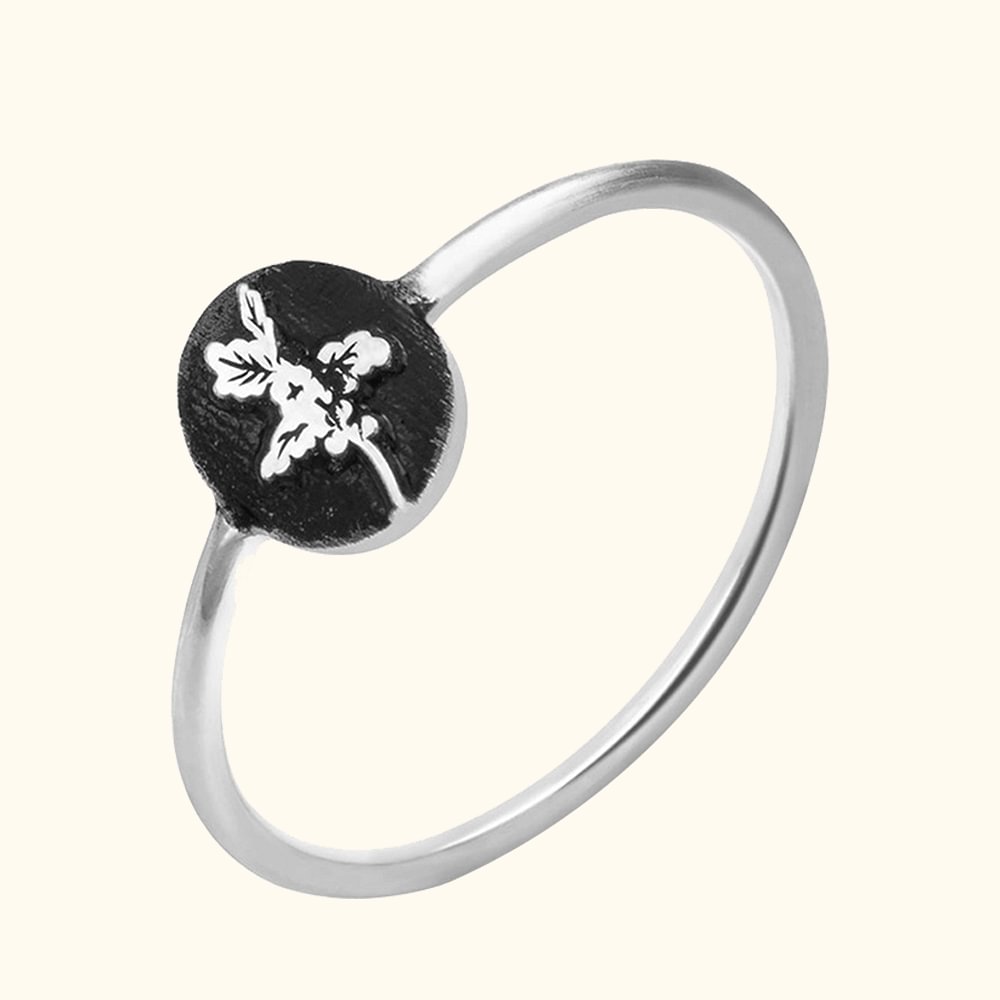 Bague Empilable Mini Fleur Personnalisée