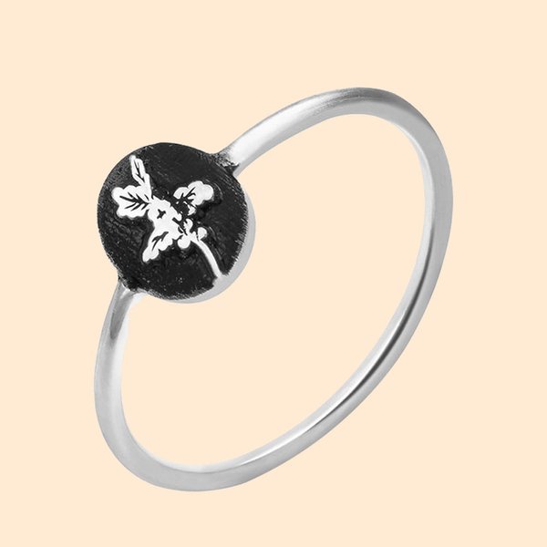Custom Mini Flower Stackable Ring
