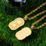 Collar Deportivo de Fútbol Personalizado con Nombre y Número Regalo de Cumpleaños y Navidad para Amantes del Fútbol Aficionados a los Jugadores Deport