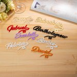 Personligt namn i akryl Charms för vinglas Bröllop Födelsedag Party Favor för familj och vän