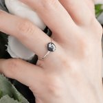 Custom Mini Flower Stackable Ring