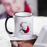 Custom Memorial Watercolor Photo Mug For Sympathy Gifts