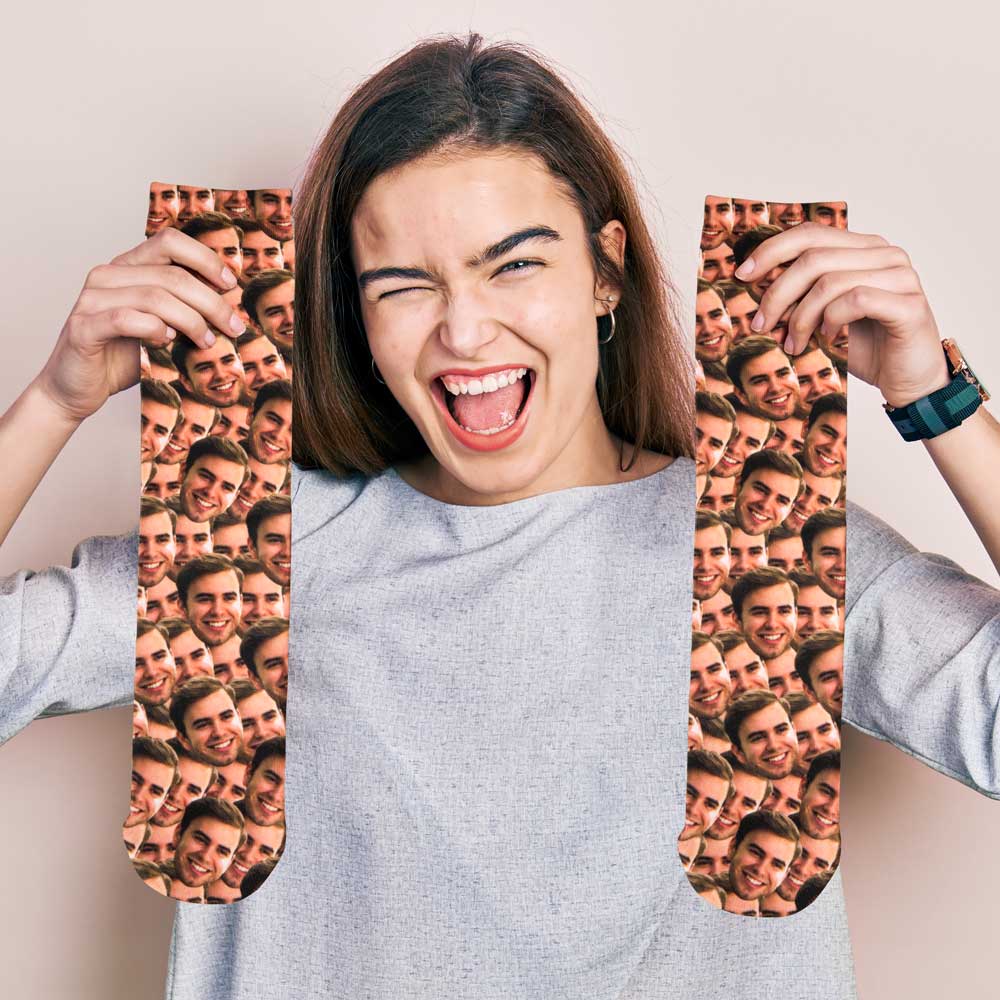 Custom Name Golf Socks For Men, Personalized Funny Mid-High Sports Socks, Birthday/Father's Day