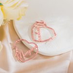 Pendientes personalizados con nombre de varias formas